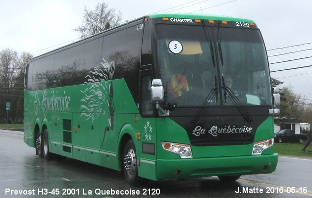 BUS/AUTOBUS: Prevost H3-45 2001 Quebecoise