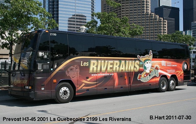 BUS/AUTOBUS: Prevost H3-45 2001 Quebecoise