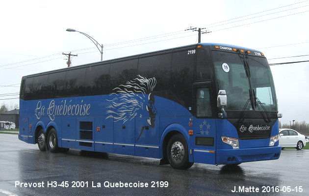 BUS/AUTOBUS: Prevost H3-45 2001 Quebecoise