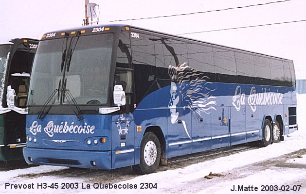 BUS/AUTOBUS: Prevost H3-45 2003 Quebecoise