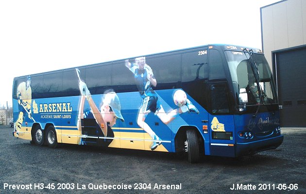 BUS/AUTOBUS: Prevost H3-45 2003 Quebecoise