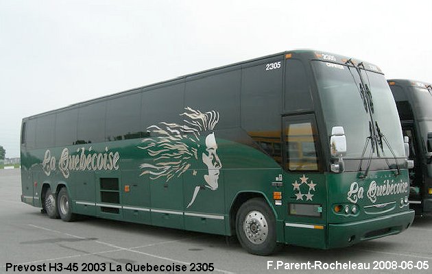 BUS/AUTOBUS: Prevost H3-45 2003 Quebecoise