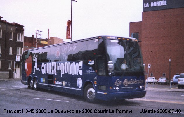 BUS/AUTOBUS: Prevost H3-45 2003 Quebecoise