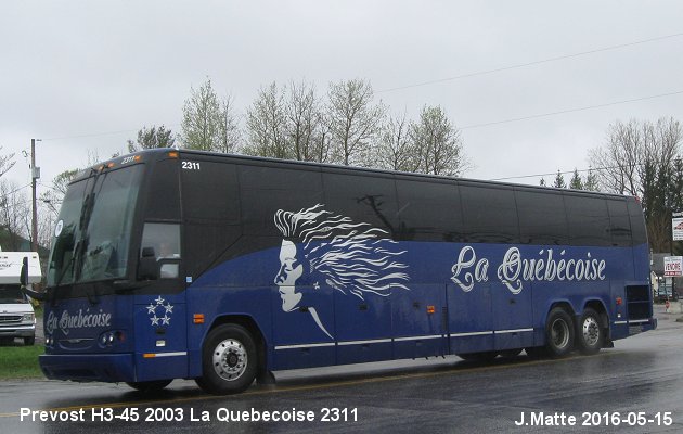 BUS/AUTOBUS: Prevost H3-45 2003 Quebecoise