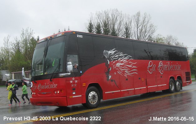 BUS/AUTOBUS: Prevost H3-45 2003 Quebecoise