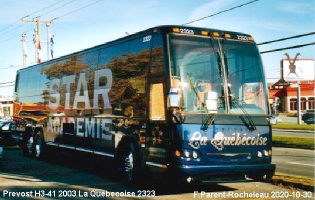 BUS/AUTOBUS: Prevost H3-41 2003 Quebecoise