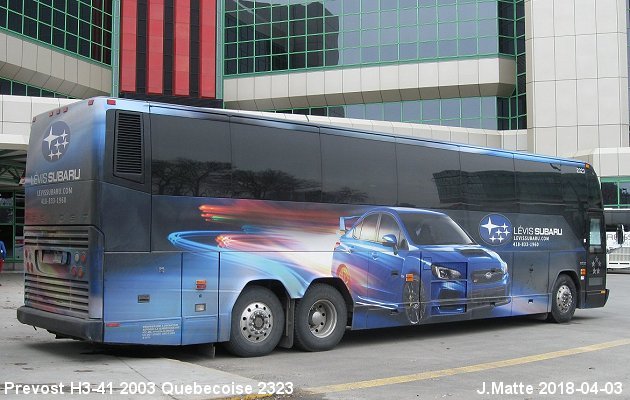 BUS/AUTOBUS: Prevost H3-41 2003 Quebecoise