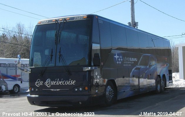 BUS/AUTOBUS: Prevost H3-41 2003 Quebecoise