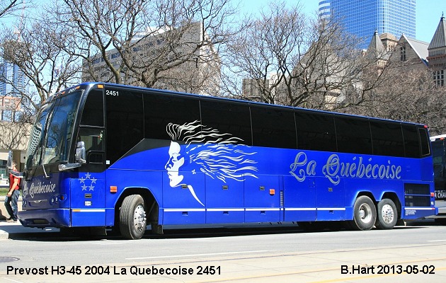 BUS/AUTOBUS: Prevost H3-45 2004 Quebecoise