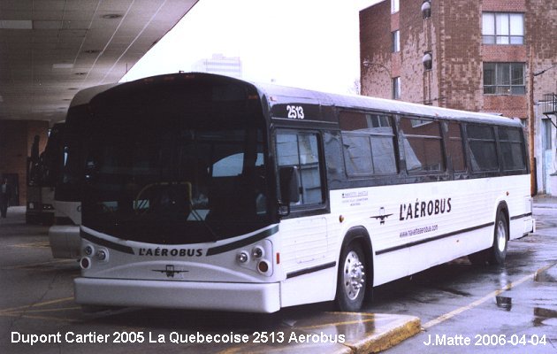 BUS/AUTOBUS: Dupont Industries Cartier 2005 Quebecoise