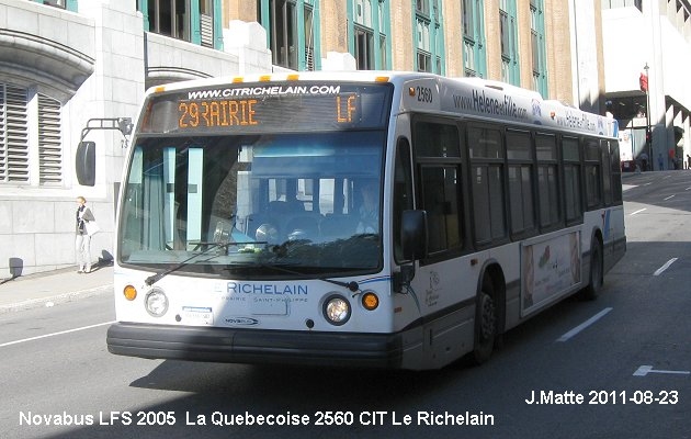 BUS/AUTOBUS: Novabus LFS 2005 Quebecoise