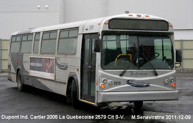 BUS/AUTOBUS: Dupont Industries Cartier 2005 Quebecoise