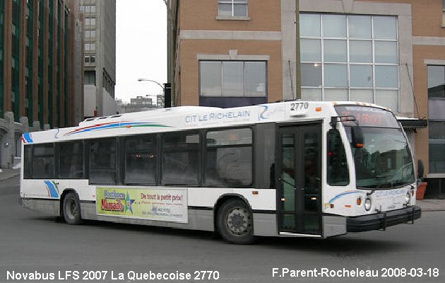 BUS/AUTOBUS: Novabus LFS 2007 Quebecoise
