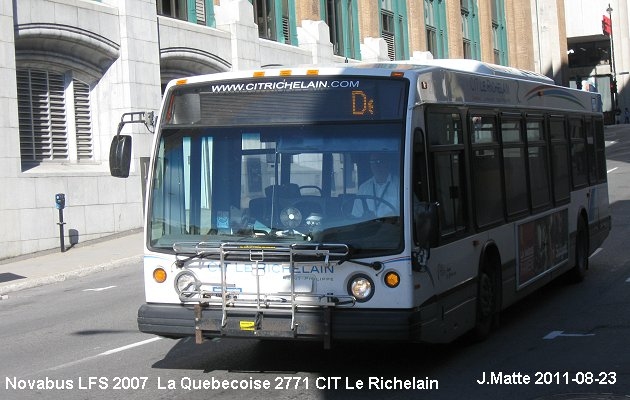 BUS/AUTOBUS: Novabus LFS 2007 Quebecoise