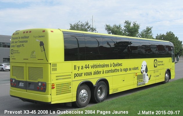 BUS/AUTOBUS: Prevost X3-45 2008 Quebecoise