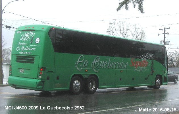 BUS/AUTOBUS: MCI J4500 2009 Quebecoise