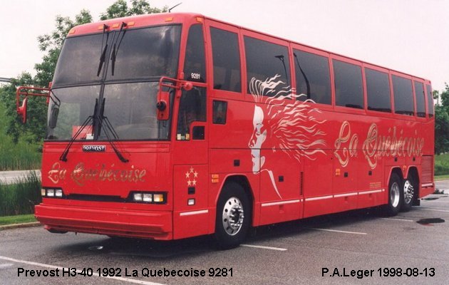 BUS/AUTOBUS: Prevost H3-40 1992 Quebecoise