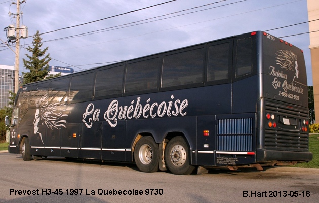 BUS/AUTOBUS: Prevost H3-45 1997 Quebecoise