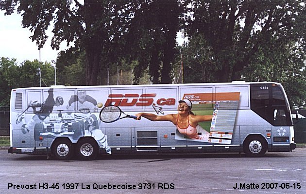 BUS/AUTOBUS: Prevost H3-45 1997 La Quebecoise