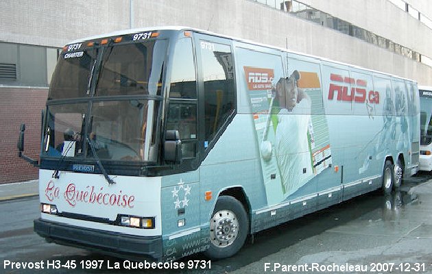 BUS/AUTOBUS: Prevost H3-45 1997 Quebecoise