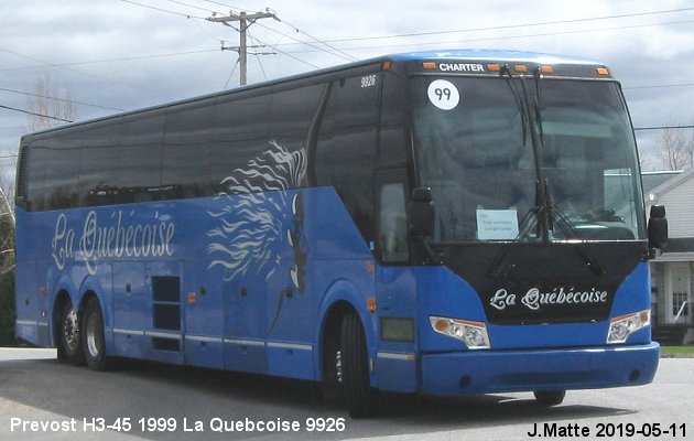 BUS/AUTOBUS: Prevost H3-45 1999 Quebecoise