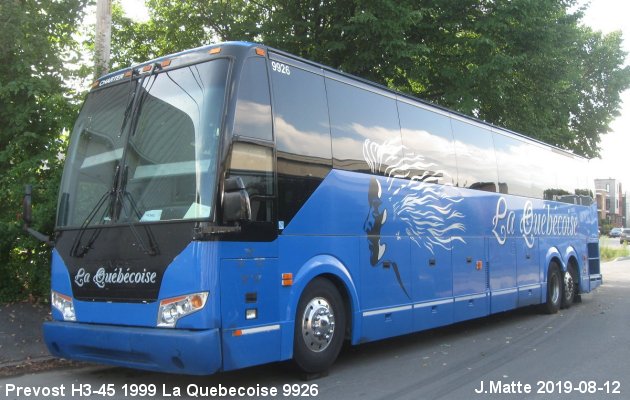 BUS/AUTOBUS: Prevost H3-45 1999 Quebecoise