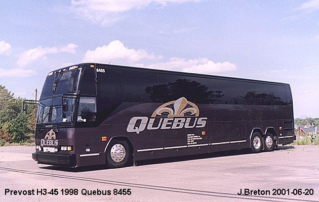 BUS/AUTOBUS: Prevost H3-45 1998 Quebus