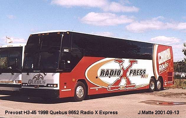 BUS/AUTOBUS: Prevost H3-45 1998 Quebus