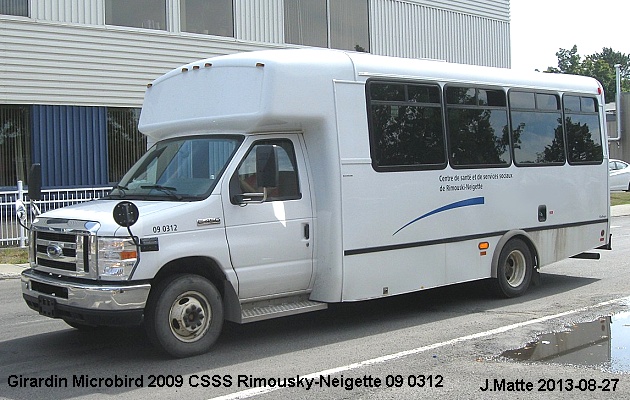 BUS/AUTOBUS: Girardin Microbird 2009 Rimouski-Neigette