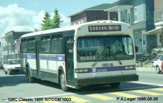 BUS/AUTOBUS: GMC Classic 1986 RITCCM