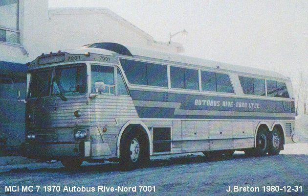 BUS/AUTOBUS: MCI MC 7 1970 Rive Nord