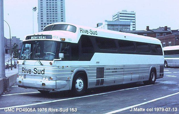 BUS/AUTOBUS: GMC PD4905A 1976 Rive-Sud