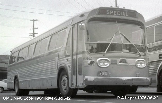 BUS/AUTOBUS: GMC Suburban 1964 Rive Sud