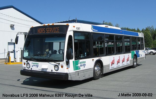 BUS/AUTOBUS: Novabus LFS 2006 Maheux