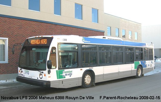 BUS/AUTOBUS: Novabus LFS40102 2006 Maheux