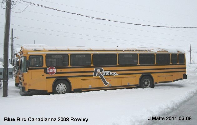 BUS/AUTOBUS: Blue Bird Canadianna 2008 Rowley