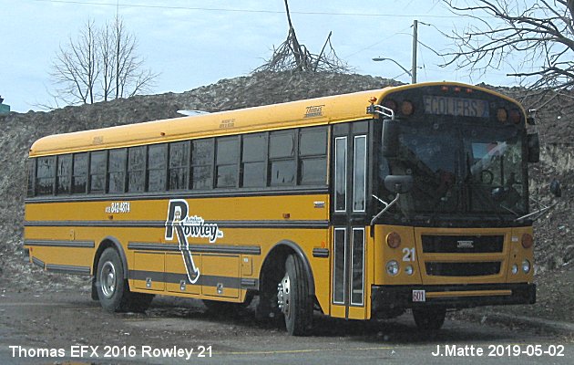 BUS/AUTOBUS: Thomas EFX 2016 Rowley