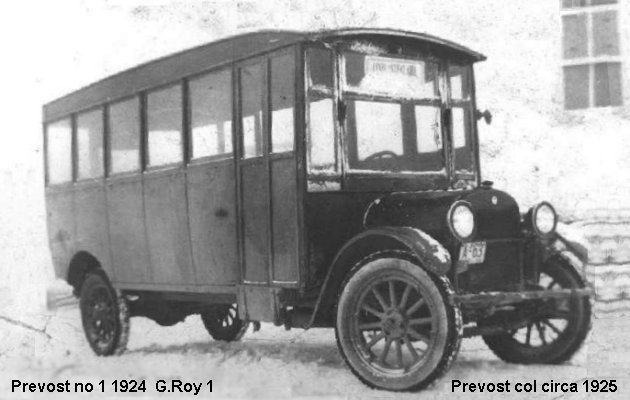 BUS/AUTOBUS: Prevost Reo  1924 Roy G