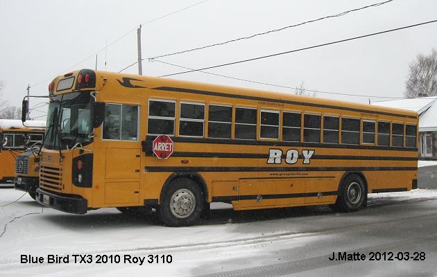 BUS/AUTOBUS: Blue Bird TX3 2010 Roy