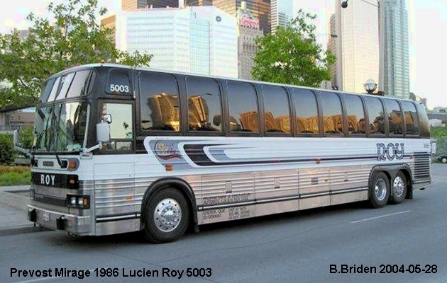 BUS/AUTOBUS: Prevost Mirage 1986 L.Roy