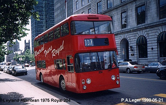 BUS/AUTOBUS: Leyland Atlantean 1975 Royal