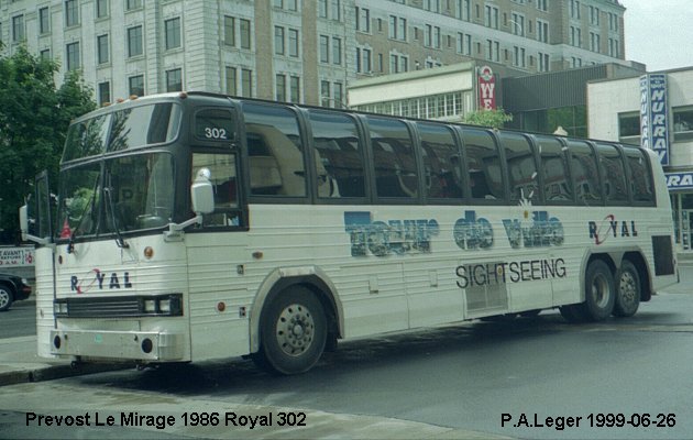 BUS/AUTOBUS: Prevost Mirage 1986 Royal