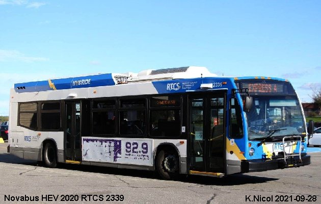 BUS/AUTOBUS: Novabus HEV 2020 RTCS