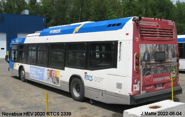 BUS/AUTOBUS: Novabus HEV 2020 Fleurs de Lys