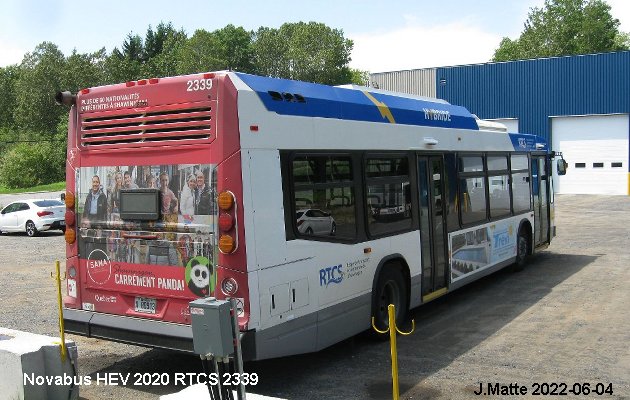 BUS/AUTOBUS: Novabus HEV 2020 Fleurs de Lys