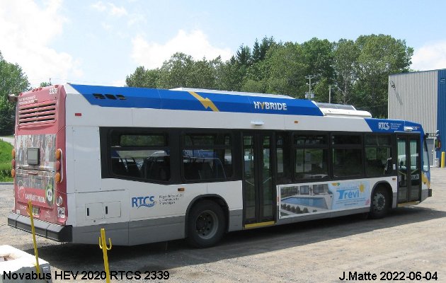 BUS/AUTOBUS: Novabus HEV 2020 Fleurs de Lys