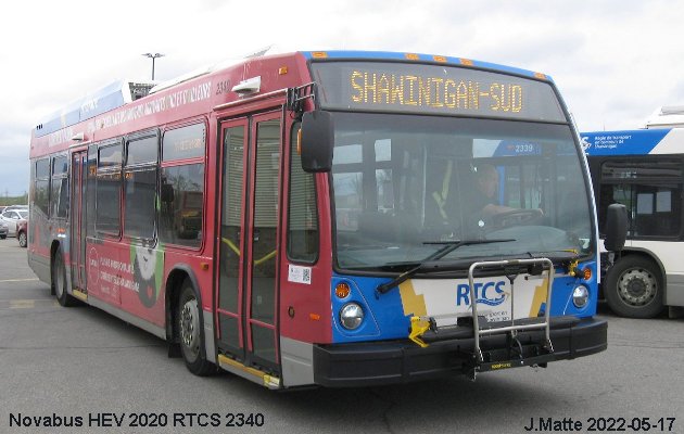 BUS/AUTOBUS: Novabus HEV 2020 Fleurs de Lys