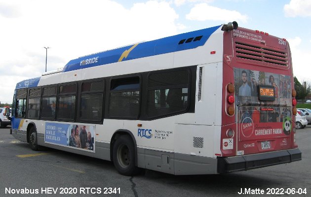 BUS/AUTOBUS: Novabus HEV 2020 Fleurs de Lys