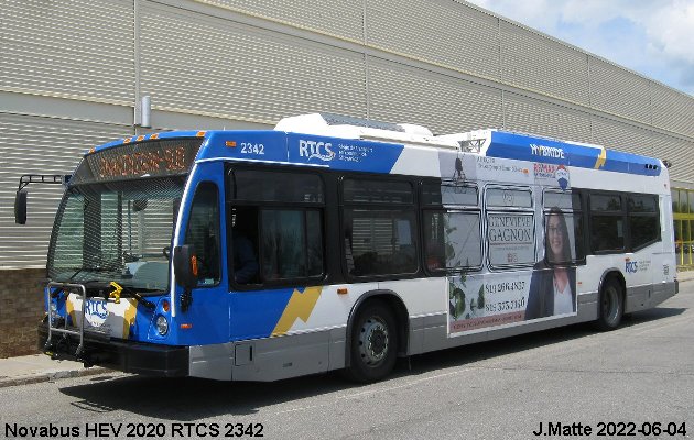 BUS/AUTOBUS: Novabus HEV 2020 Fleurs de Lys