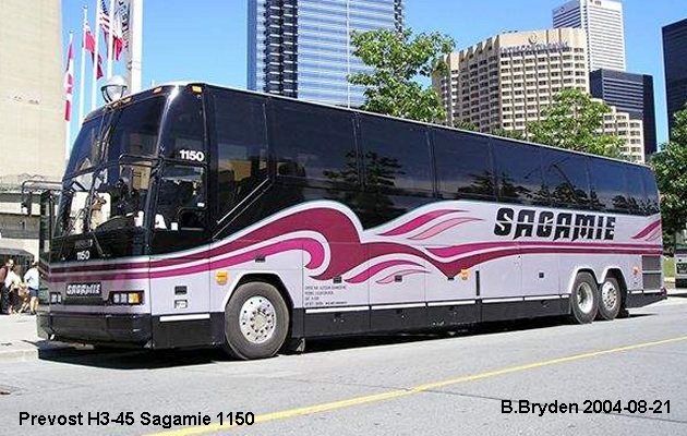 BUS/AUTOBUS: Prevost H3-45 1996 Sagamie